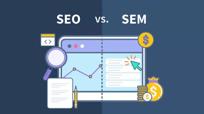 Differences between SEO and PPC visualisation